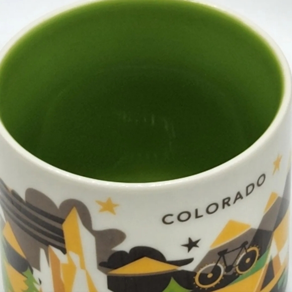 Starbucks COLORADO Mug You Are Here Campsite Air Force Coffee Cup Souvenir - Picture 4 of 6